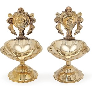 Lampe à huile en forme irrégulière, style bougeoir, pour éclairage décoratif Diwali - Product Image 1