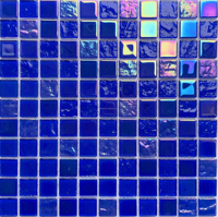 Piscine magique cristal verre mosaïque fond mur poisson piscine mur brique salle de bain thé restaurant piscine tuile