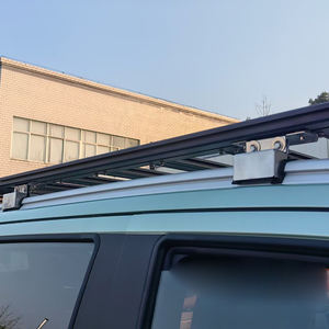 Hiçbir sondaj alüminyum alaşım Hardtop kamyonet gölgelik eşleşen evrensel aksesuarları katlanır merdiven çatı platformu bagaj rafı - Product Image 3