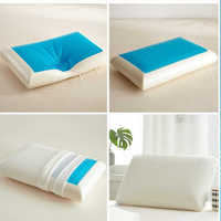 Oreiller de refroidissement en mousse à mémoire de forme à haute densité, sommeil côté hôtel et soins de la colonne cervicale, oreiller de sommeil en tissu pour meubles de maison