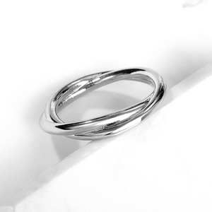 Anello a doppio strato semplice da donna, accessorio per dita alla moda per l'uso quotidiano - Product Image 6