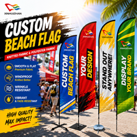 Kit de base pour drapeau plume personnalisé, pour publicité extérieure, bannières rectangulaires, bannières en forme de larme, bannières de plage, drapeaux plume avec logo personnalisé
