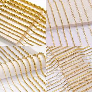 Custom 316L produttore di acciaio inossidabile prezzo all'ingrosso impermeabile catena di moda collana placcato in oro gioielli per la realizzazione - Product Image 3