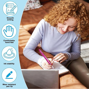 Stylo bille rétractable orange avec logo personnalisé, largeur d'écriture 1,0 mm, stylos promotionnels <span class=keywords><strong>en</strong></span> plastique personnalisés avec citations inspirantes - Product Image 5