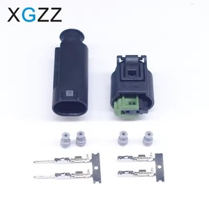 XG7021-0.6-11/21 2 <strong>Pin</strong> Female Tyco 968405-1 Fuel Injector Auto Plug 1-967644-1 Sensor Connector For BWM <strong>Porsche</strong> Benz - Product Image 1