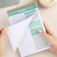 Cuaderno Personalizable con Espiral, Planificador Semanal: Agenda Diaria de Negocios A5 en Inglés