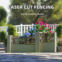 Panneau décoratif en métal découpé au laser CNC de qualité supérieure, écologique, antirouille, pour clôture de jardin, portail extérieur, garde-corps en acier, pergolas