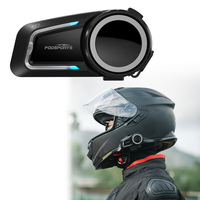 Intercom pour casque de moto Fodsports FX7 Bluetooth 5.4, 10 motards, 2000 m, radio FM, partage de musique, commande vocale