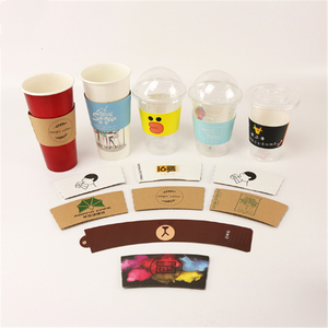 Stampa Logo personalizzato Carta Kraft Carta Ondulata Tazza di Caffè Manica - Product Image 3