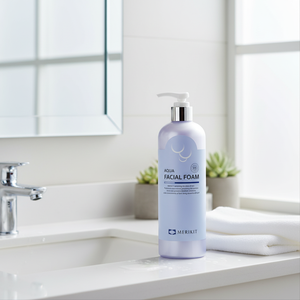 Cosmétique coréen MERIKIT AQUA FACIAL FOAM Gel nettoyant pour peaux grasses/sèches - Hydratant, apaisant, nettoyage en profondeur des pores - Product Image 3