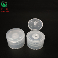 28mm neck clear shampoo flip top cap lotion bottle cover