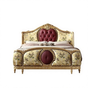 Cama Queen Size de Tela Retro Francesa Benoge, 1800x2000 mm, Muebles de Dormitorio de Estilo Europeo de Lujo - Product Image 2