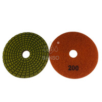 Tampons de polissage pour sols en marbre abrasifs moyens SANSO Sanso-dpp004, 7 étapes, polissage diamanté humide pour marbre, granit, carrelage céramique OEM
