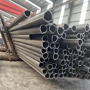 Tubo de acero de forma especial Tubo de acero triangular para la industria de la construcción
