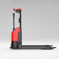 Chariot élévateur électrique 2 tonnes en promotion avec batterie plomb-acide 48V, mât bi-étages, pneus pleins, conception compacte pour espaces restreints