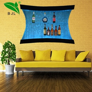 Muebles de bar en casa con control remoto, luz LED que cambia de <span class=keywords><strong>color</strong></span>, Burbuja de agua montada en la pared, Armarios de bar de vino - Product Image 3