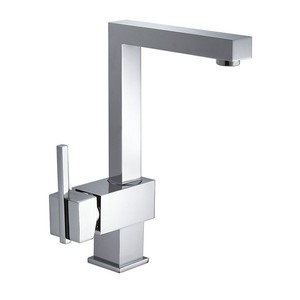 Rubinetto da Cucina Kam-120 Kamalu Design Quadrato in Finitura Cromata - Product Image 1