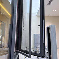 Ventana Abatible con Marco de Aleación de Aluminio con Rotura de Puente Térmico Certificada AS2047, Diseño Insonorizado, Calificada por Energy Star para Exteriores