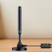 Productos para el hogar inteligente Antena digital HD Amplificada para interiores DAB de alta ganancia con amplificador de refuerzo VHF/UHF