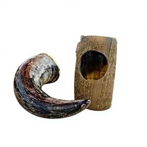 Corne à boire viking en argent de haute qualité, personnalisée, naturelle, artisanale, écologique, avec impression typographique, sculptée et polie pour - Product Image 1