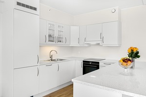 Custom di alta qualità L forma di vernice in legno mobile da <span class=keywords><strong>cucina</strong></span> e mobile parete in laminato - Product Image 4