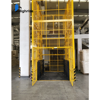 Industrielle Führungsschienen-Hydraulik-Lastenaufzug Kleiner Lager-Güteraufzug Vertikaler Warenlift