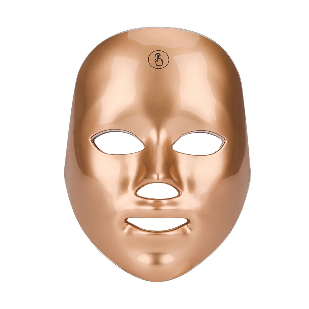 Tuying 터치 골드 7 색 스킨 케어 라이트 살롱 led 치료 얼굴 마스크 여드름 안티 에이징