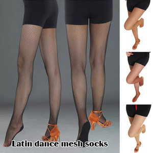 Caramel Chuyên Nghiệp Cứng Mạng Latin Vớ Nylon <span class=keywords><strong>Fishnet</strong></span> Pantyhose/Vớ Cho Phụ Nữ Hiệu Suất Dancewear Vớ - Product Image 2