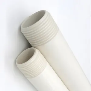 Factory production selling 1 inch 100mm diameter plastic water supply pipes pvc white plumbing pipes price