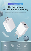 Adaptateur de chargeur mural USB rapide universel de qualité supérieure, 10W 5V 2.1A, ignifuge, avec prise EU US, pour un usage domestique et en voyage
