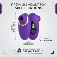 Leistungsstarker Saugvibrator Nippel-Klitoris-Stimulator G-Punkt-Vibrator für Erwachsene
