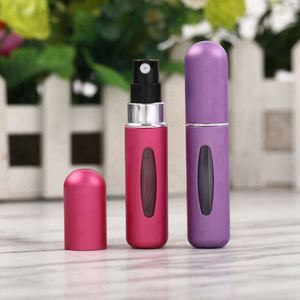 Flacon pulvérisateur de parfum mini rechargeable en aluminium de 5 ml, sérigraphie, vide, format poche, pour parfum, cosmétiques, gouttes pour les yeux, 100 pièces - Product Image 2
