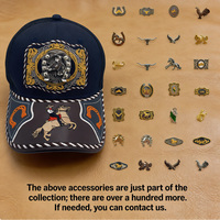 Gorra de Béisbol Unisex Personalizada con Logotipo de Herradura Metálica en 3D, Estilo Occidental, Étnico, Informal, para Pesca, Playa y Aire Libre