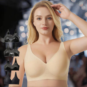 Soutien-gorge pour femmes ODM, sans armatures, <span class=keywords><strong>push</strong></span>-<span class=keywords><strong>up</strong></span>, bonnet complet, bretelles réglables, dos en U, maintien solide, quotidien - Product Image 6