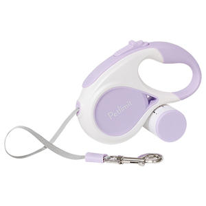 Tali anjing dapat ditarik otomatis 3/5 M, untuk anjing ukuran kecil dan sedang tali Teddy tahan lama perlengkapan hewan peliharaan - Product Image 1