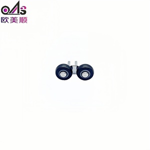 Roulettes de <span class=keywords><strong>porte</strong></span> <span class=keywords><strong>coulissante</strong></span> de <span class=keywords><strong>placard</strong></span> durables, plaquées zinc, en nylon et en fer, avec roulettes de guidage supérieures <span class=keywords><strong>pour</strong></span> une grande stabilité. - Product Image 4