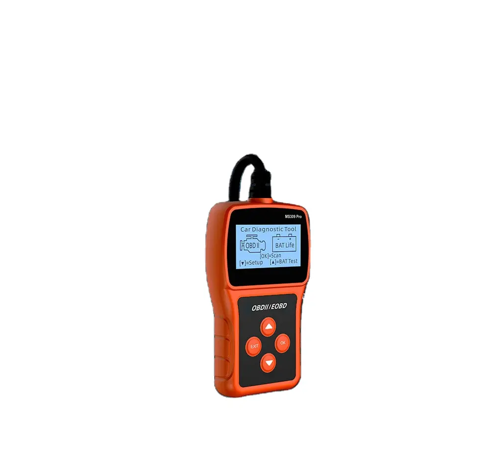 Wireless car code reader with battery tester for quick diagnostics