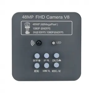 Kamera Mikroskop Industri 4K UHD, Kamera 12MP 3840X2160 60Fps C Mount, Kamera Video Mikroskop untuk Perbaikan Ponsel