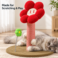 Poteau à gratter pour chat personnalisé en gros avec corde en sisal et jouet à ressort pour chats d'intérieur toutes saisons OEM/ODM