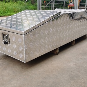 Custom Size Aluminum Portable Waterproof Dustproof Outdoor Truck Gullwing Tool <b>Box</b> <b>Lockable</b> Design 7-9 Compartments 1000L - Product Image 3