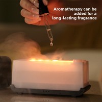 Difusor de Aroma con Simulación de Llama y Temporizador, Difusor de Fragancia para el Hogar con Alimentación USB, Pequeño Electrodoméstico de Escritorio, Colorido