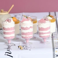 Gobelets à dessert jetables MingYu en PS avec base, coupes en plastique personnalisables, parois simples
