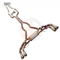 Système d'échappement complet SD Performance pour BMW X5M X6M F95 F96 4.4T 2020-2026, avec downpipe droit et tuyaux d'échappement cat-back en titane