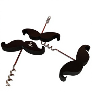 <span class=keywords><strong>Tire</strong></span>-<span class=keywords><strong>bouchon</strong></span> décapsuleur en alliage d'aluminium motif moustache, idéal pour logo personnalisé, gravure laser, impressions en couleurs. - Product Image 5
