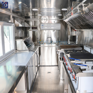 Camión <span class=keywords><strong>de</strong></span> Comida Móvil, Food Truck, Remolque <span class=keywords><strong>de</strong></span> Comida Completamente Equipado, Camión <span class=keywords><strong>de</strong></span> Comida Rápida con Cocina Completa para Hot Dogs, Helados y Pizza - Product Image 3