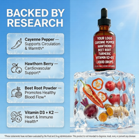 Vente en gros OEM/ODM : Gouttes liquides de piment de Cayenne naturel pour le soutien immunitaire et le métabolisme