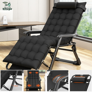 Nhà Máy Bán Buôn Gấp Ngồi Có Thể Ngả Ghế Ngoài Trời Cắm Trại Dã Ngoại Kim Loại Cầm Tay Khung Phòng Chờ Thuộc Da Nằm Phẳng Có Thể Điều Chỉnh Giường - Product Image 2