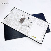 Papelería de oficina Tamaño A4 2,5mm 3 pulgadas Clip extraíble Pp Cubierta Palanca de cartón Arco Carpeta de archivos
