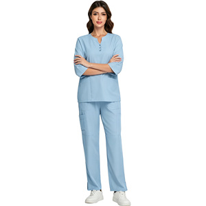 Daoyi Women Workwear Set Polyester Quick Dry Uniform Beauty Salon Uniform Full Size - Product Image 3