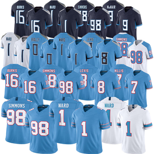 Maillot de football américain brodé pour hommes, tailles plus, 1 Ward 98 Simmons, prêt à être expédié, collection 2026, vente en gros - Product Image 1